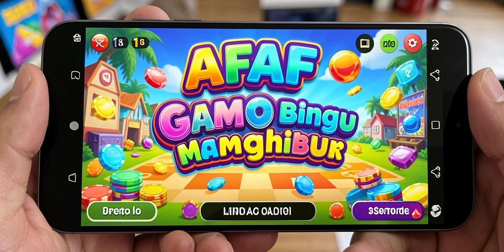 Screenshot gameplay <strong>AFAF</strong> menampilkan suasana Bingo yang seru dan penuh warna.