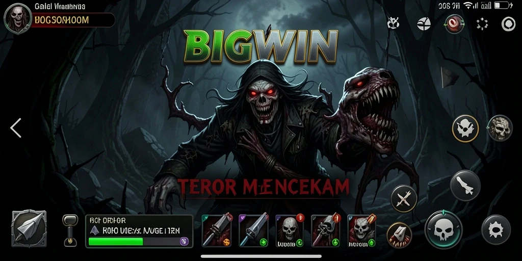 Tampilan gameplay menegangkan dari BIGWIN yang penuh dengan kengerian.