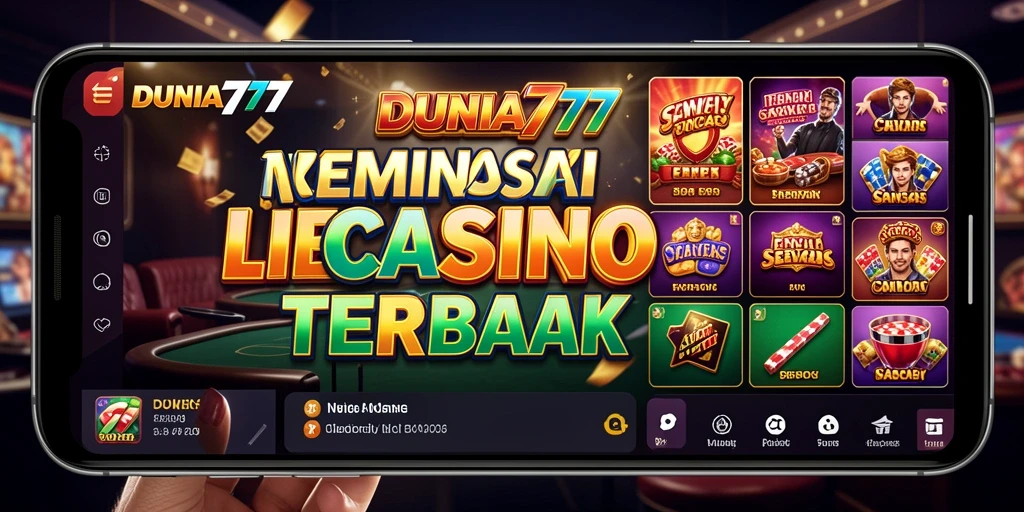 Gameplay Live Casino DUNIA777 yang menarik dengan dealer profesional.