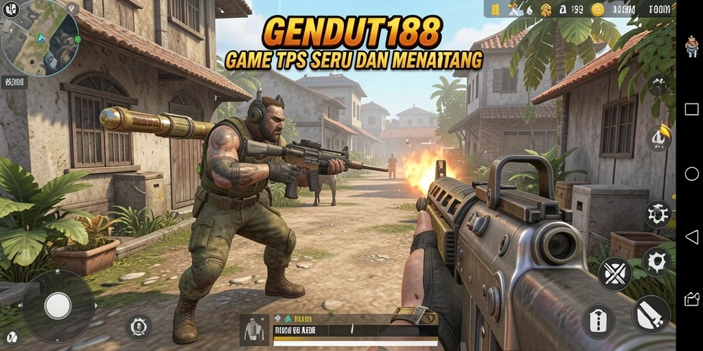 Gambar tangkapan layar GENDUT188 menunjukkan aksi seru dalam gameplay TPS.