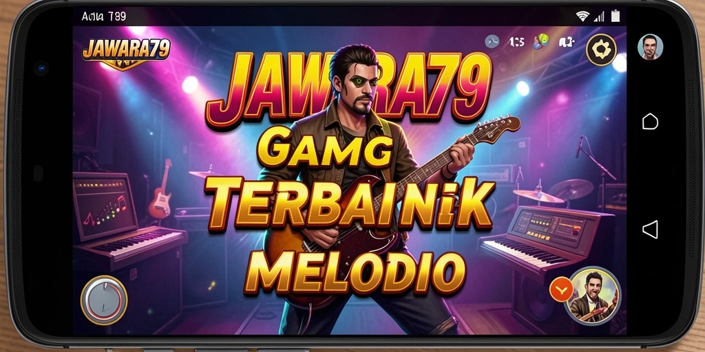 Tampilan menarik dari gameplay JAWARA79 yang penuh dengan musik.