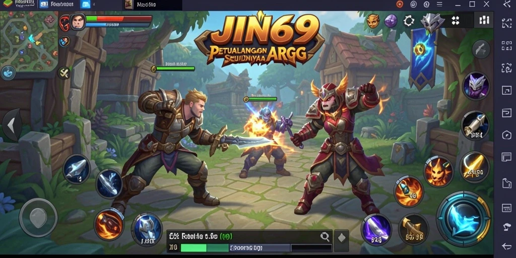 Screenshot JIN69 yang menampilkan aksi mendebarkan dalam pertarungan ARPG.
