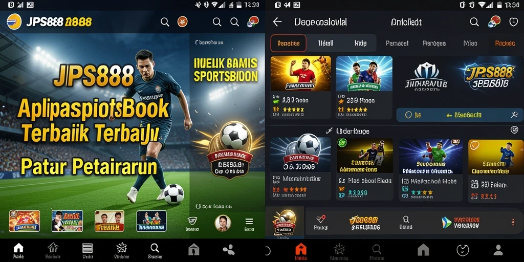 Screenshot utama JPS888 yang menampilkan antarmuka taruhan olahraga.