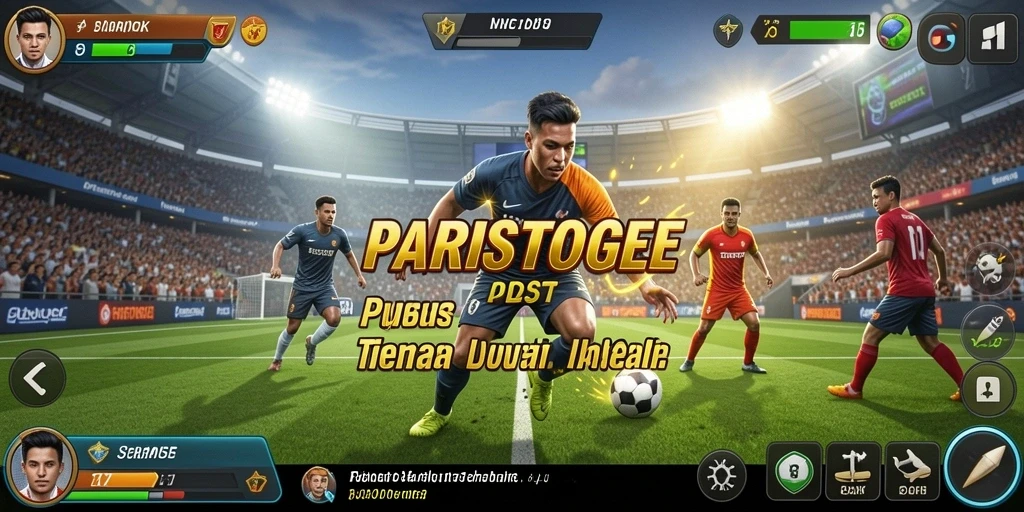 Tampilan antarmuka utama PARISTOGEL yang menarik untuk taruhan olahraga.