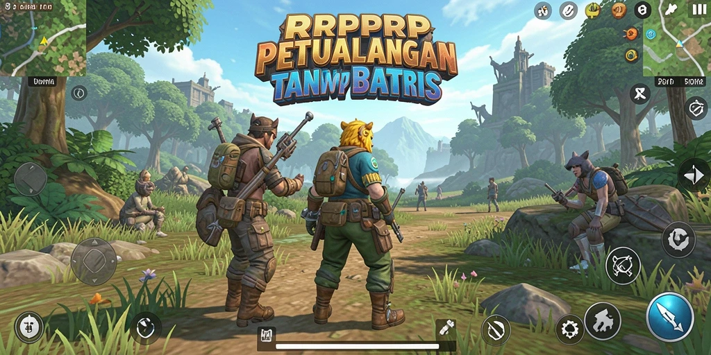 Gameplay RPRPRP menampilkan dunia terbuka yang luas dan penuh petualangan.