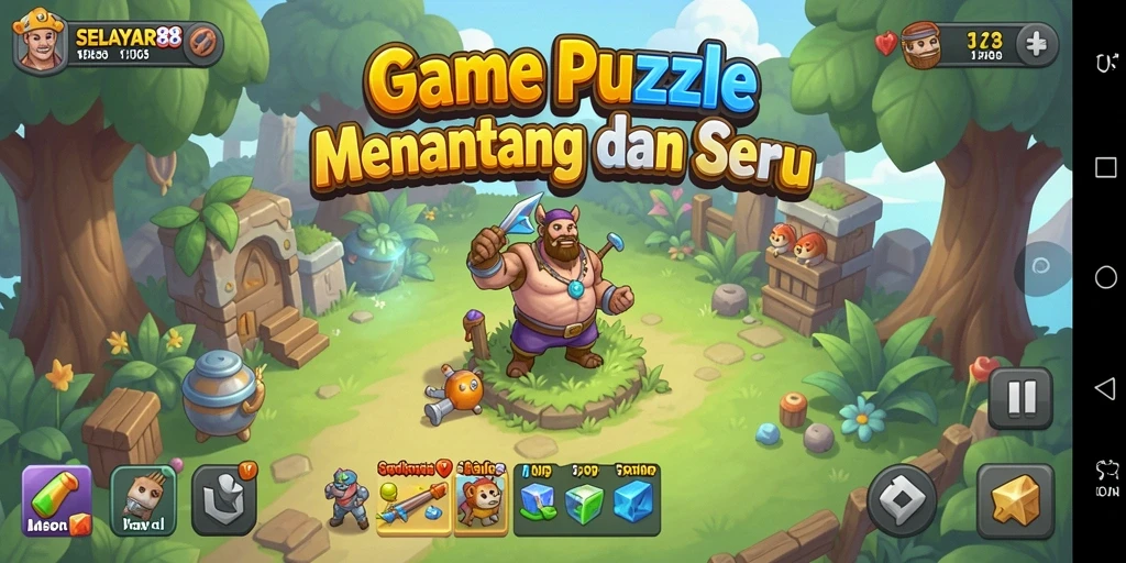 Screenshot gameplay <strong>SELAYAR88</strong> menampilkan keseruan menyusun puzzle.