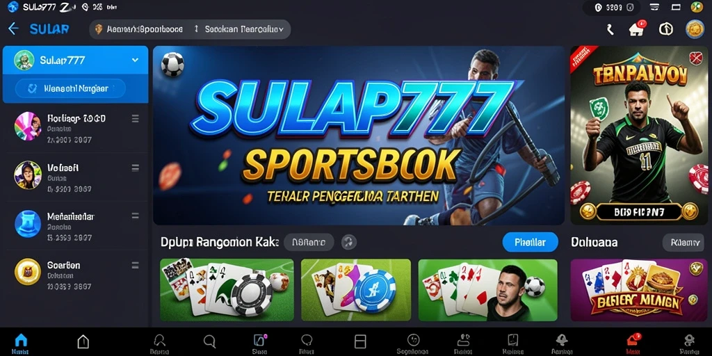 Screenshot utama SULAP777 menampilkan fitur taruhan yang menarik.