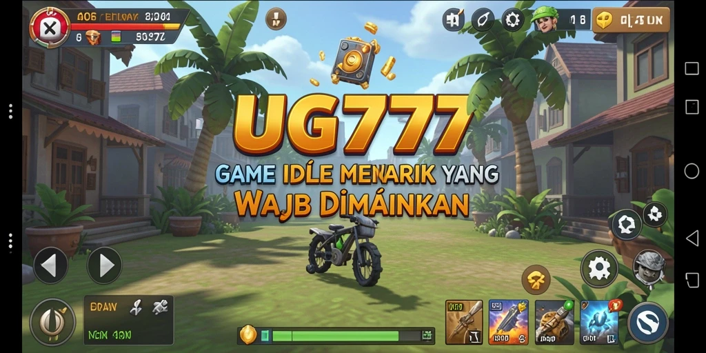Tampilan gameplay UG777 yang menakjubkan dalam mode Idle.